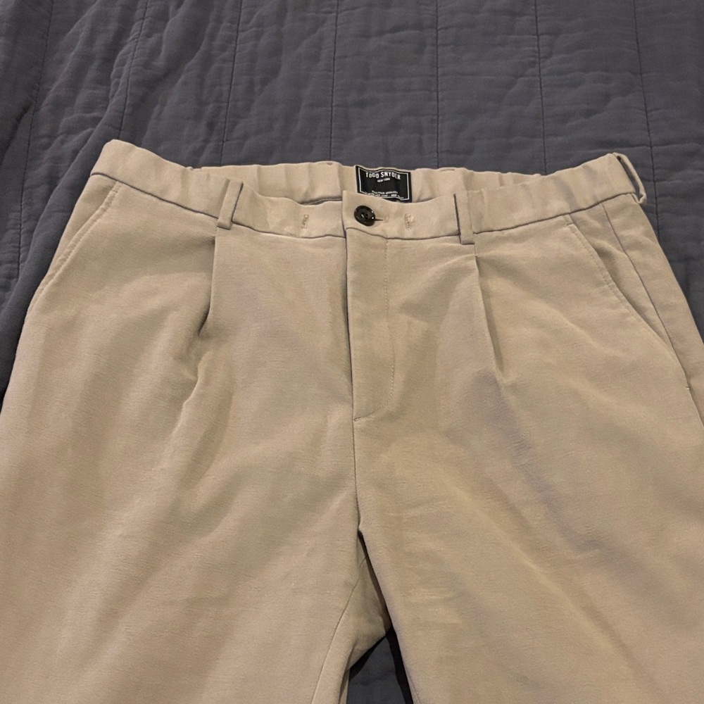 Todd Snyder Italian Doeskin Madison Drawstring Trouser, size L long